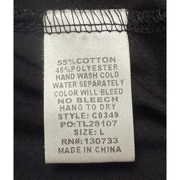 Umgee Black Cotton Top - Picture 7 of 7